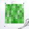 Green Video Games Kids Gaming Computer Pixels Squares Boxes Custom Printed Fabric by Spoonflower Various Fabrics by the Yard or Fat Quarter